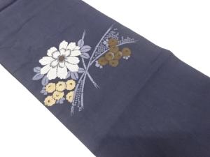 アンティーク　菊模様織り出し昼夜帯（材料）